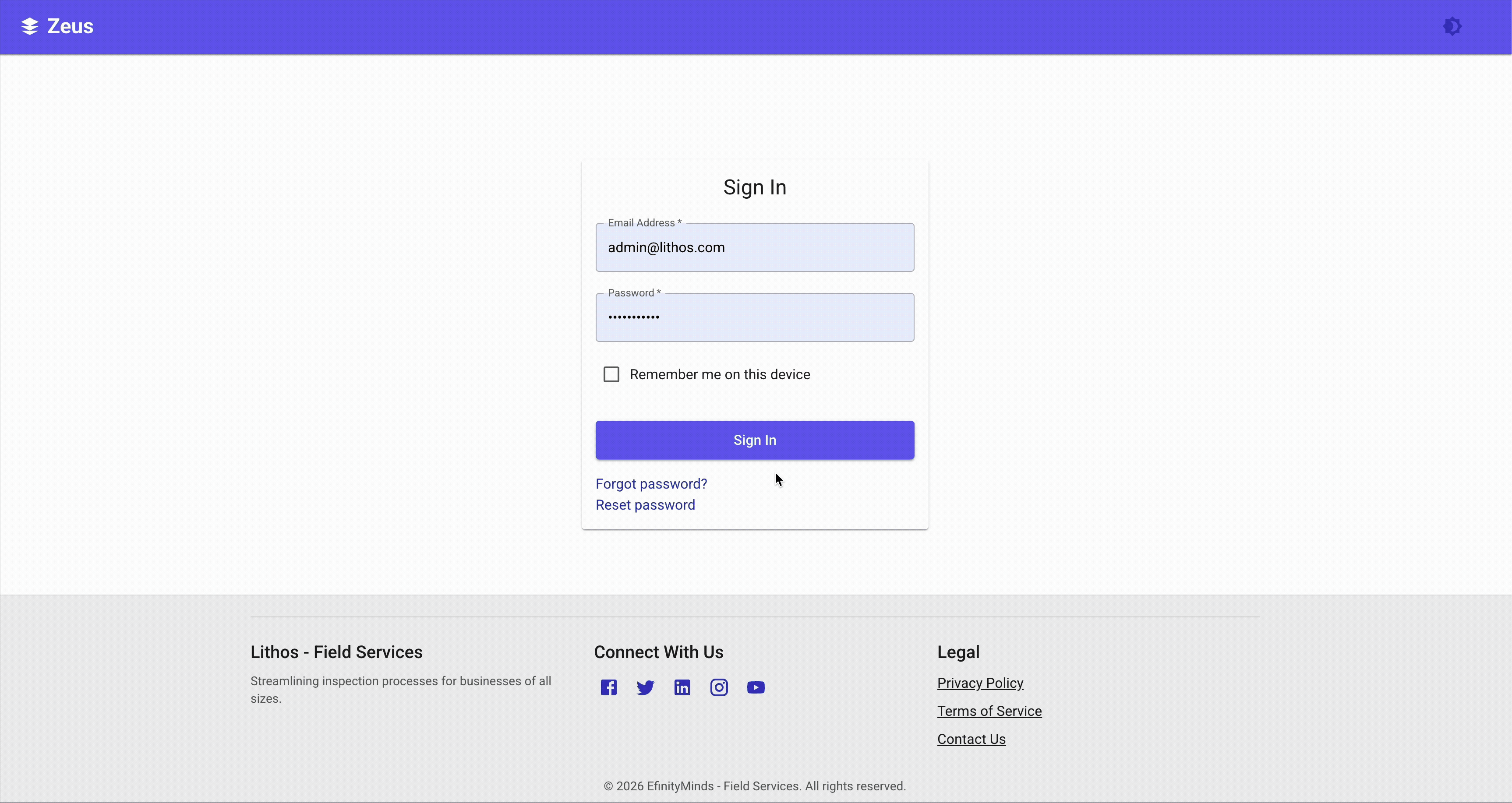 Zooz Dashboard Overview